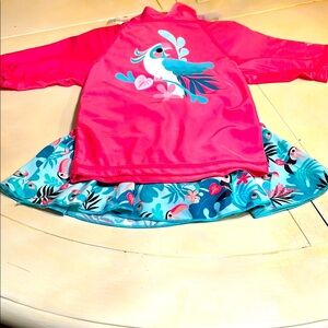 UV SKINZ 2T three piece swim suit NWT